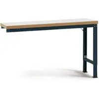 Manuflex Anbauwerkbank Profi Spezial, Tischplatte Kunststoff, 1250 x 700 mm, anthrazit