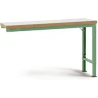 Manuflex Anbauwerkbank Profi Spezial, Tischplatte Kunststoff, 1250 x 700 mm, resedagrün