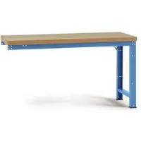 Manuflex Anbauwerkbank Profi Standard, Tischplatte Multiplex, 2000 x 700 mm, lichtblau