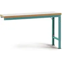 Manuflex Anbauwerkbank Profi Spezial, Tischplatte Kunststoff, 1750 x 700 mm, wasserblau