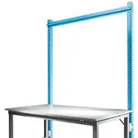 Manuflex Aufbauportal, Grundtisch SPEZIAL Arbeitstisch-/Werkbanksystem UNIVERSAL/PROFI, 2000 mm, lichtblau