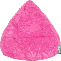 Sitting Bull Bean Bag Fluffy XL 70 x 110 cm, Pink 70x10cm