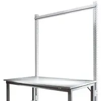 Manuflex Aufbauportal f. Ansatztisch STANDARD Arbeitstisch-/Werkbanksystem UNIVERSAL/PROFI, 2000 mm, alusilber