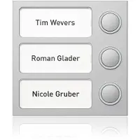 Ritto 1875320, Ruftasten-Modul, Silber, Oberfläche, 95 mm, 33 mm, 95 mm