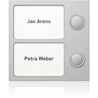 Ritto 1875220 Portier Tastenmodul 2 WE, silber
