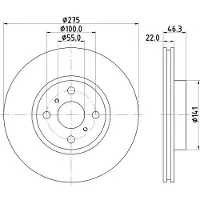 Hella Bremsscheibe 8DD 355 113-591