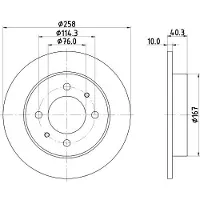 Hella Bremsscheibe PRO 8DD 355 118-111