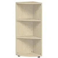 Geramöbel Eckabschlussregal mit Standfüßen, 400x400x1104, Ahorn, S-343010-A