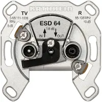 Kathrein ESD 64 Antennensteckdose für TV/Satellit/Radio