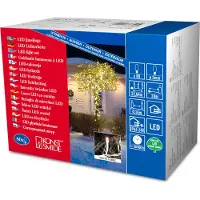 Konstsmide - Micro LED Lichterkette, 80 warm weiße Dioden, 24V Außentrafo, weißes Kabel ; 3611-102