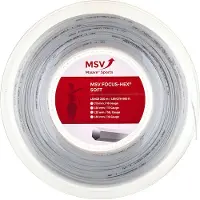 MSV Tennissaite Focus Hex Soft (Haltbarkeit+Touch) weiss 200m Rolle
