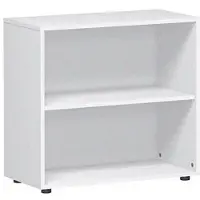 Geramöbel Aktenregal Flex, S-382001-W, aus Holz, 2 Ordnerhöhen, 80 x 75 x 40 cm (B/H/T), weiß