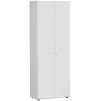 Geramöbel Aktenschrank Flex, aus Holz, 80 x 216 x 42 cm (B/H/T), lichtgrau