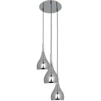 Näve 6029242 3-er Pendelleuchte "Classic" ; Farbe: Silber