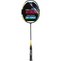 Yonex Badmintonschläger Astrox 01 Feel (kopflastig, sehr flexibel) schwarz/gelb - besaitet -