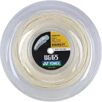 Yonex Badmintonsaite BG 65 0.70 (Allround+Haltbarkeit) natur 500m Rolle