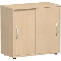 Geramöbel Schiebetürenschrank Flex 382501-BB, aus Holz mit 1 Fachboden, 80 x 75 x 40 cm (B/H/T), buche