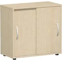 Geramöbel Schiebetürenschrank Flex 382501-AA, aus Holz mit 1 Fachboden, 80 x 75 x 40 cm (B/H/T), ahorn
