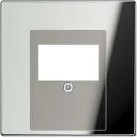 JUNG Zentralplatte TAE 1f LS chr glz GCR2969T