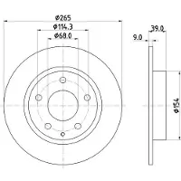 Hella Bremsscheibe PRO 8DD 355 120-461