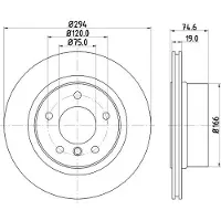 Hella Bremsscheibe PRO High Carbon 8DD 355 128-511