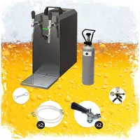 Ich-zapfe Bierzapfanlage Komplettset STREAM 50, 2-Leitungs Trockenkühler, 55 l/h, für Type D & G Fässer