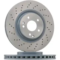 FEBI BILSTEIN Bremsscheibe 26107 Vorderachse Gelocht 330mm für MERCEDES-BENZ