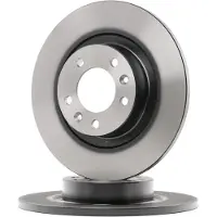 TRW Bremsscheibe DF6134 hinten, voll, 1 Stück