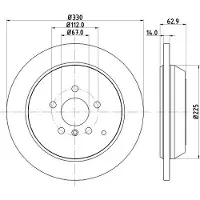 Hella Bremsscheibe PRO High Carbon 8DD 355 128-601