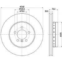 Hella Bremsscheibe PRO High Carbon 8DD 355 120-751
