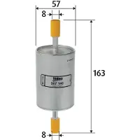 Valeo Kraftstofffilter 587140 für Ford Ecosport