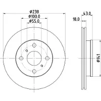 Hella Bremsscheibe 8DD 355 104-781