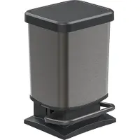 Rotho Abfalleimer 20L Paso - Treteimer Geruchsdicht - Abfallbehälter 29,3 x 26,6 x 45,7 cm - Mülleimer mit Softclose - Tretabfalleimer