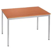 Sodematub Mehrzwecktisch kirschbaum, alu rechteckig, Vierkantrohr alu, 120,0 x 60,0 x 74,0 cm