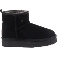 Warmbat Wallaby Plattform Schwarz - Damen Stiefel - WLY371099