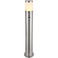 Globo Lighting Außenleuchte Edelstahl silber glänzend, 1x E27