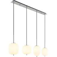 Globo Lighting Hängeleuchte Metall Nickel matt, 4x E14
