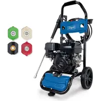 Scheppach Benzin Hochdruckreiniger HCP5000 - 5,9 PS / 4,3 kW 4-Takt-Benzinmotor mit 212 cm3 | 570L/h | 241 bar Maximaldruck | 9,2m Hochdruckschlauch