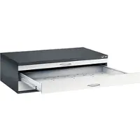 C+P Planschrank aus Stahl, für Formate bis DIN A0, 3 Schubladen