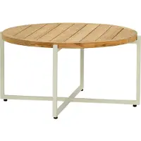 Apple Bee Condor Beistelltisch Aluminium / Teak Natural