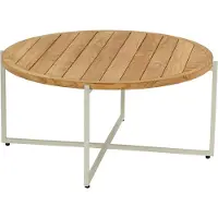 Apple Bee Condor Beistelltisch Aluminium / Teak Natural