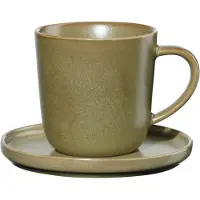 Asa selection Espressotasse mit Untertasse Miso Gelbgrün (2-teilig)