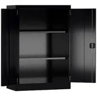 Classix Aktenschrank X-530329, aus Metall, abschließbar, 92,5 x 120 x 42 cm (B/H/T), schwarz