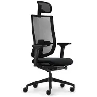 Sedus Bürostuhl »se:do pro light 2« mit Armlehnen und Kopfstütze blau, 49 cm