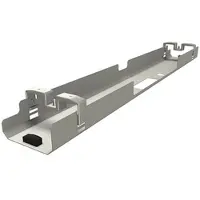 Fm Büromöbel Kabelwanne Move 2.0, silber, zum Anschrauben, aus Metall, 120 cm