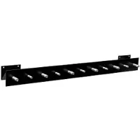 SZ Metall Garderobenleiste »Design 12« 11 Haken gerade Anordnung schwarz, 100x9x5 cm