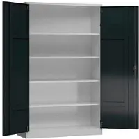 Classix Aktenschrank X-530378, aus Metall, abschließbar, 120x 194,5x 42 cm (B/H/T), anthrazit / lichtgrau