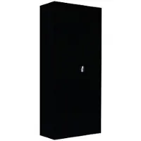 LÜLLMANN Aktenschrank 530339, aus Metall, abschließbar, 80 x 180 x 38 cm (B/H/T), schwarz