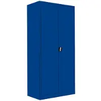 LÜLLMANN Aktenschrank 530343, aus Metall, abschließbar, 92,5 x 195 x 42 cm (B/H/T), blau