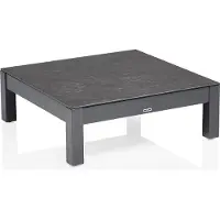 Kettler Comfort Lounge-Tisch 95 x 95 x 33cm, anthrazit matt/anthrazit, Aluminium/Keramik-Glas
